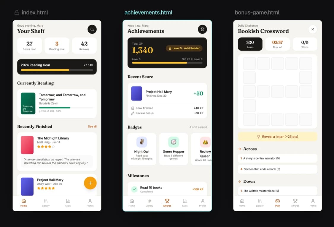 Mobile app design