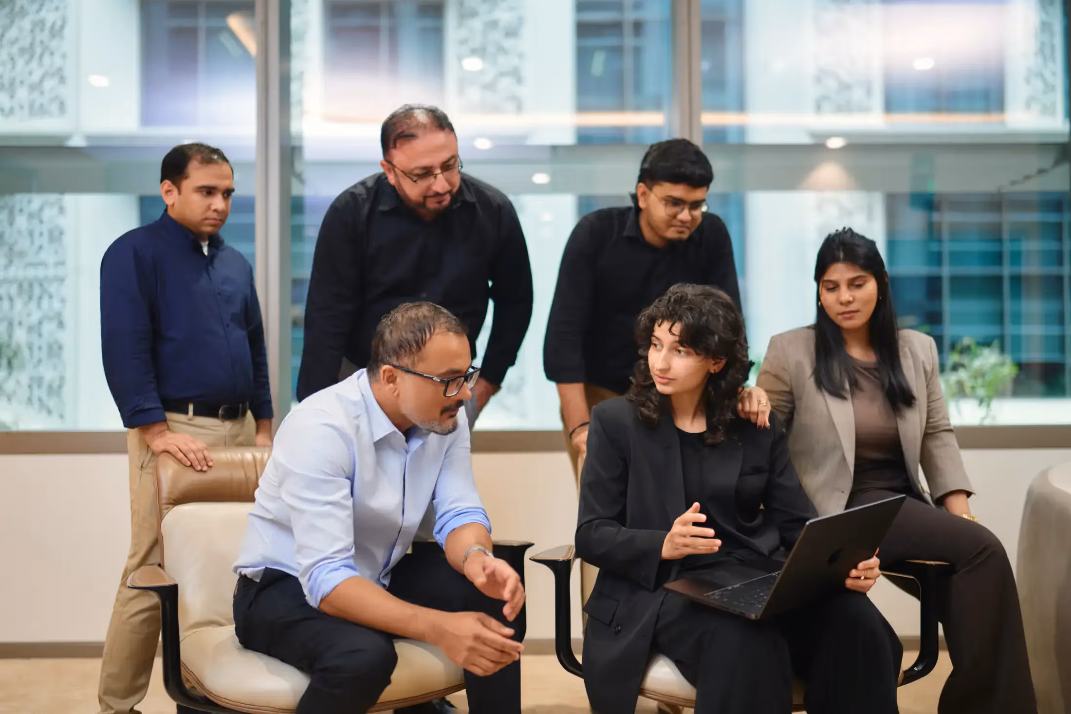 The Permus Software House team in our Dubai World Trade Centre office